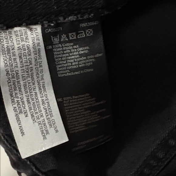 Long Tall Sally - Black denim jacket - Size 6 - Picture 7 of 9